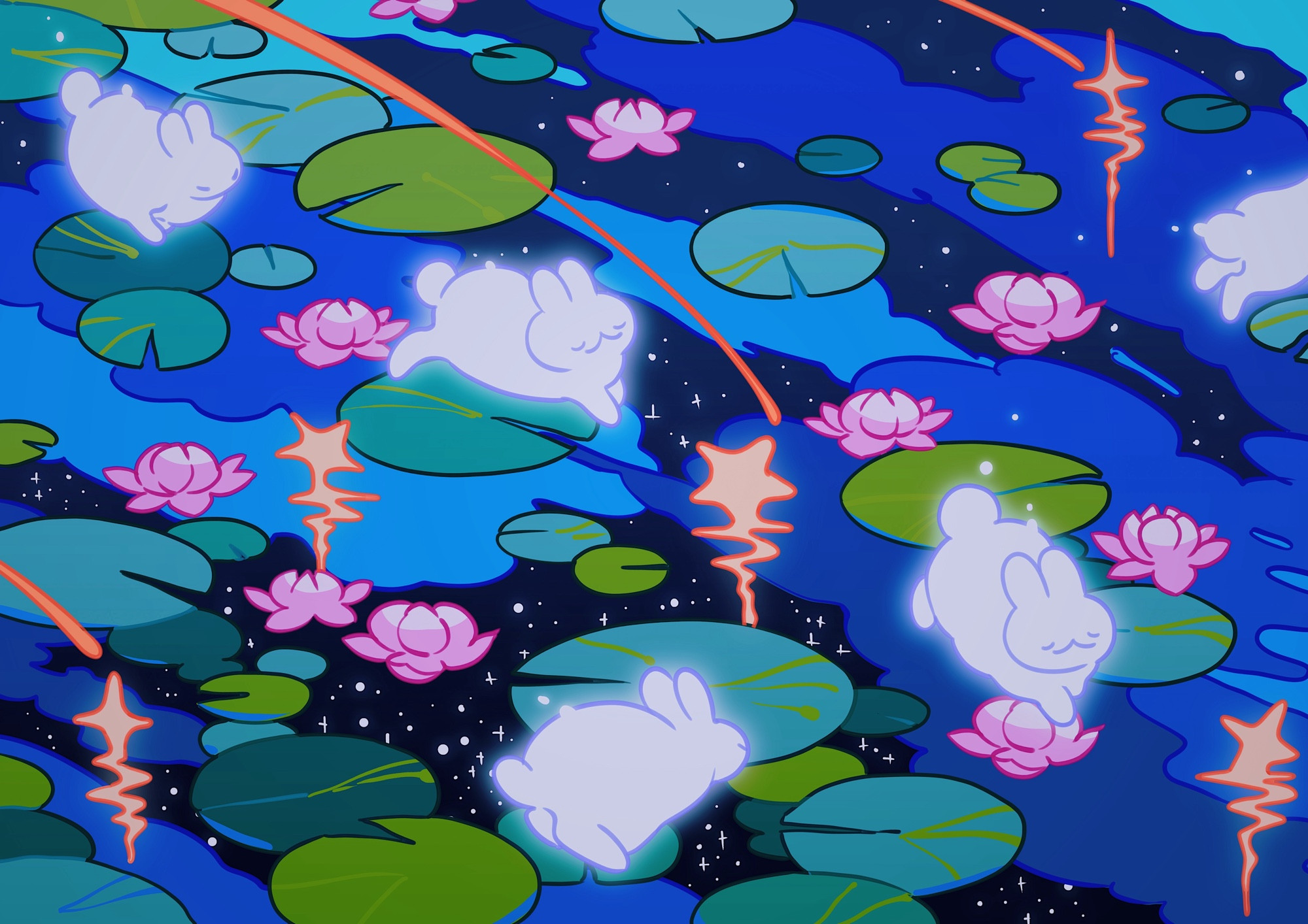 <i>shooting stars 💫</i> by meyoco
