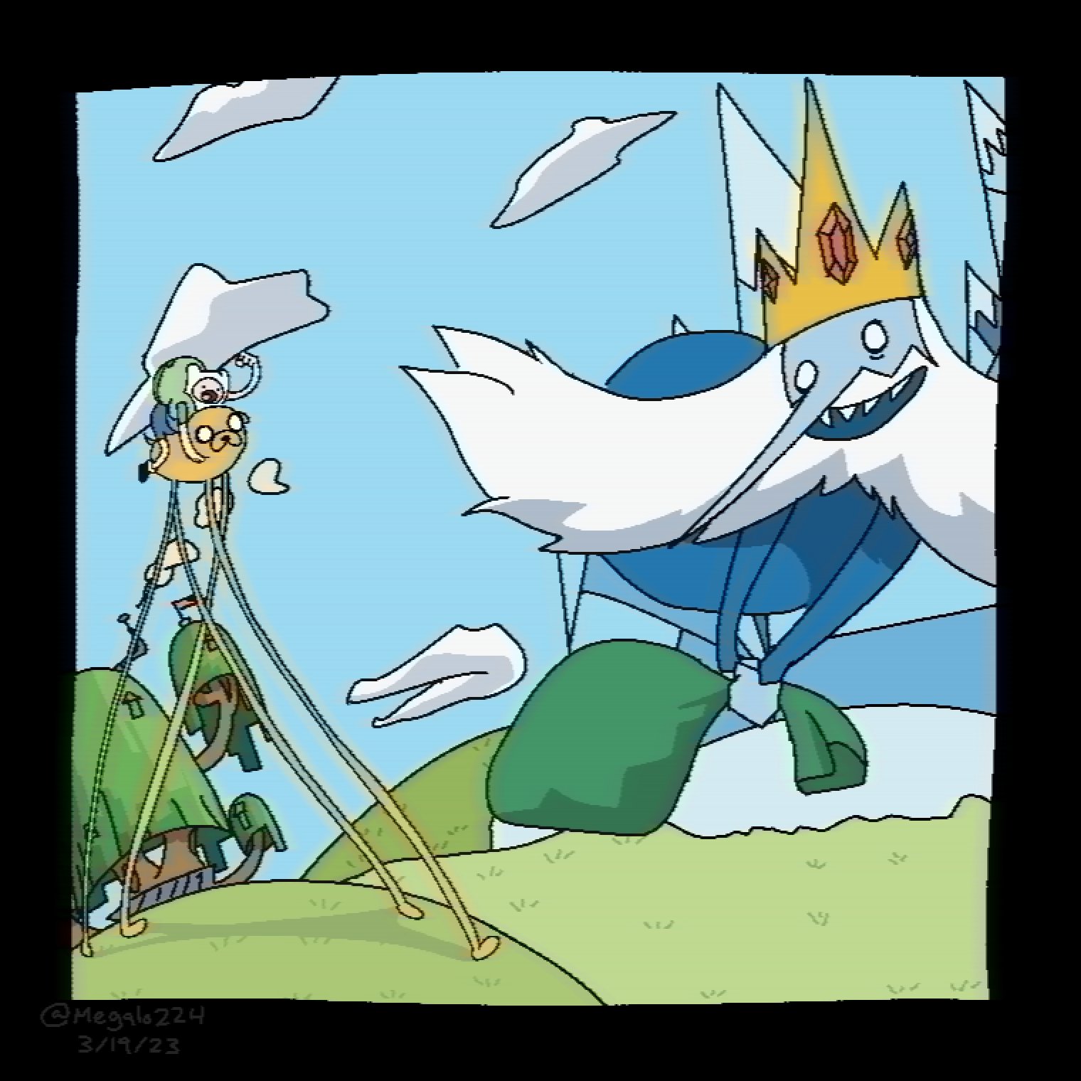 <i>hey ice king! why'd you steal our garbage?!</i> by Megalo224