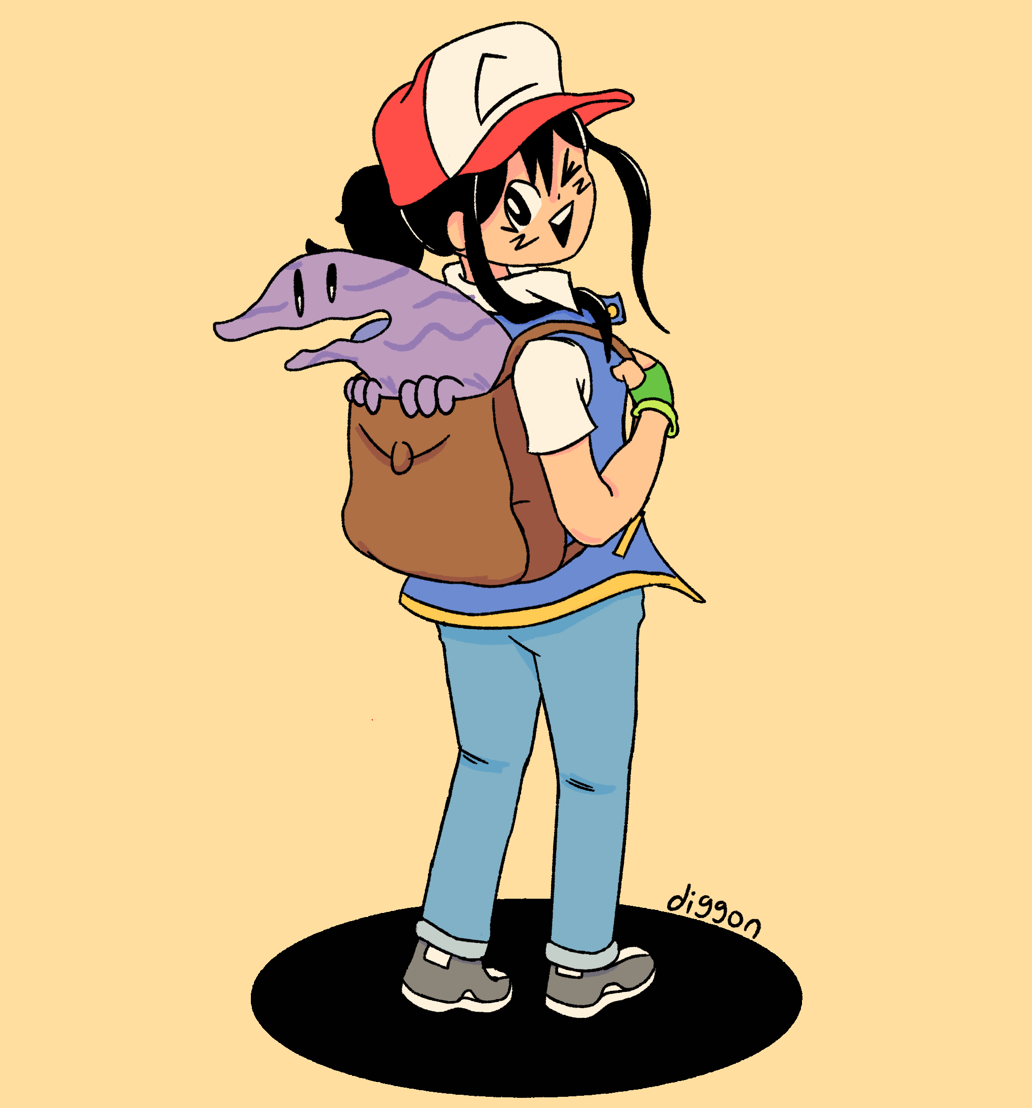 Ashley and her grimer named Pikachu
