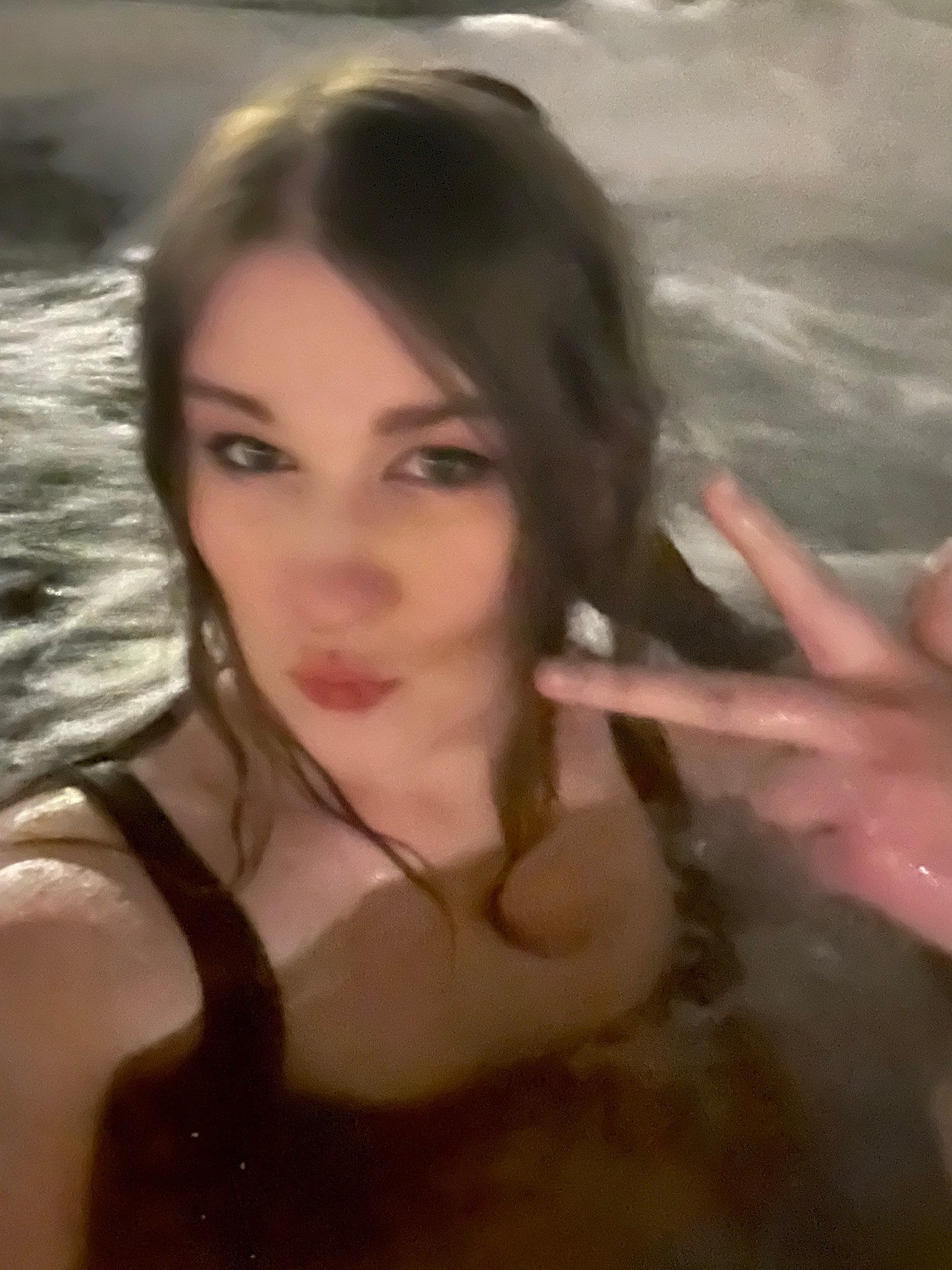 me swimming in a heated pool